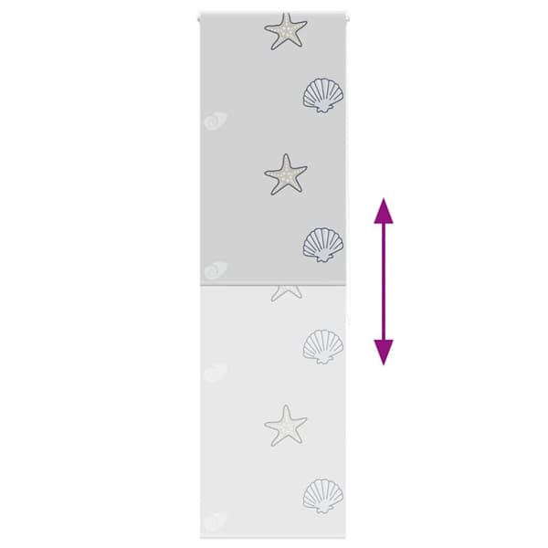 vidaXL Rullgardin för dusch 80x240 cm tyg bredd 76 cm