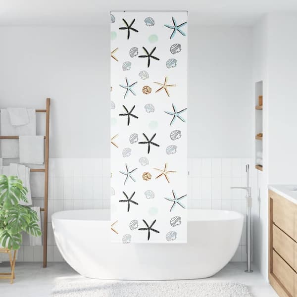 vidaXL Rullgardin för dusch 60x240 cm tyg bredd 56 cm