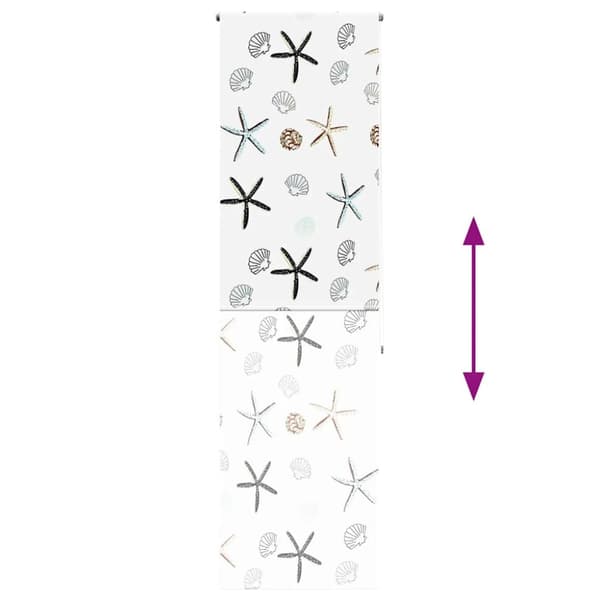 vidaXL Rullgardin för dusch 70x240 cm tyg bredd 66 cm