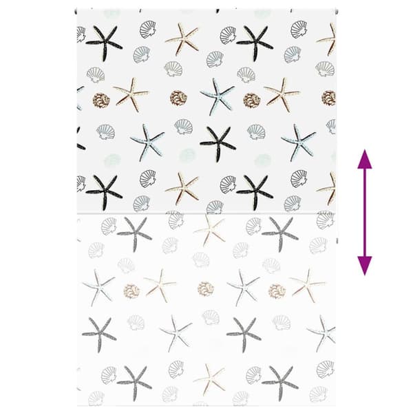 vidaXL Rullgardin för dusch 150x240 cm tyg bredd 146 cm