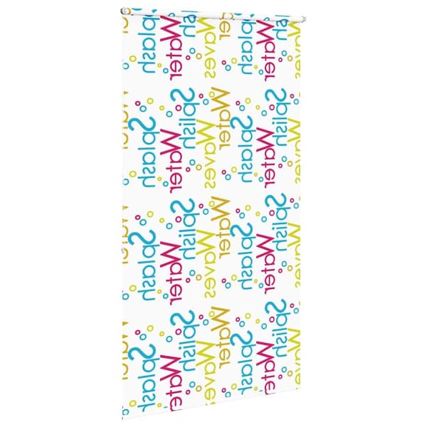 vidaXL Rullgardin för dusch 130x240 cm tyg bredd 126 cm