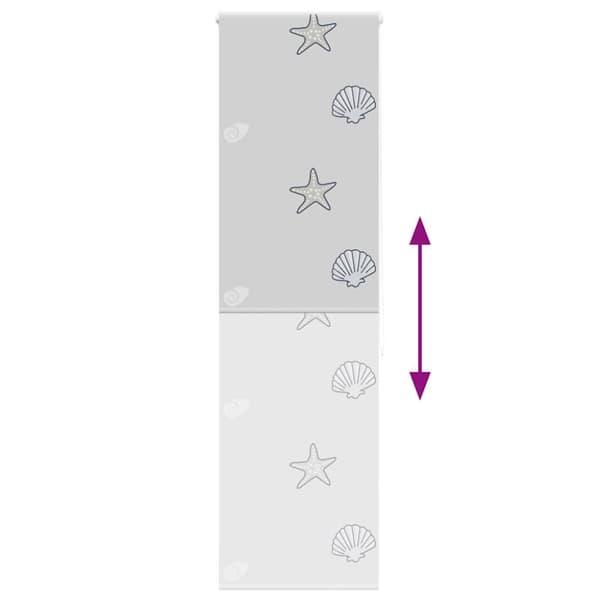 vidaXL Dusjrullgardin 70x240 cm Stoff Bredde 66 cm