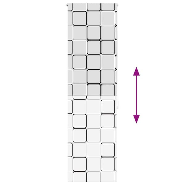 vidaXL Bruserullegardin 80x240 cm Stofbredde 76 cm