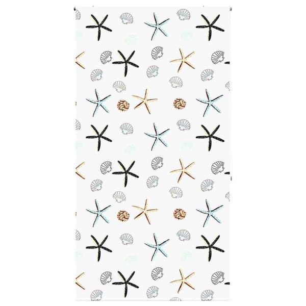 vidaXL Rullgardin för dusch 130x240 cm tyg bredd 126 cm