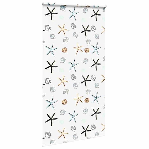 vidaXL Rullgardin för dusch 130x240 cm tyg bredd 126 cm