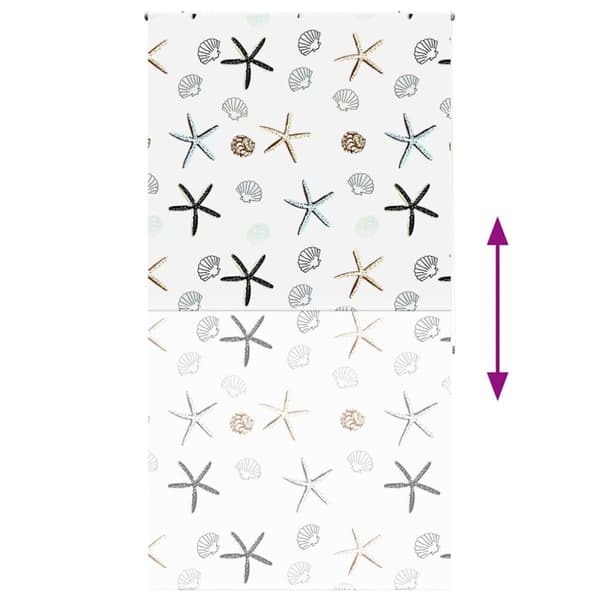 vidaXL Rullgardin för dusch 130x240 cm tyg bredd 126 cm