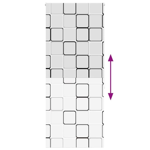 vidaXL Rullgardin för dusch 100x240 cm tyg bredd 96 cm