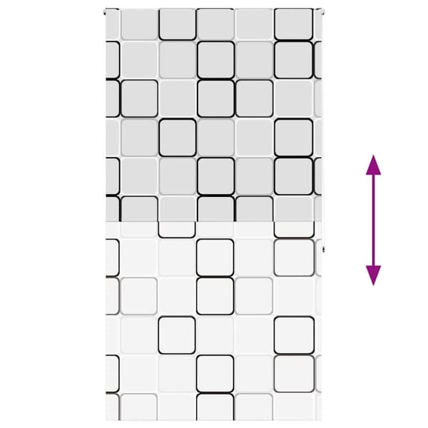vidaXL Rullgardin för dusch 140x240 cm tyg bredd 136 cm