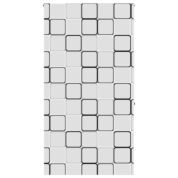 vidaXL Rullgardin för dusch 140x240 cm tyg bredd 136 cm