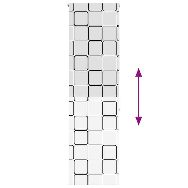 vidaXL Bruserullegardin 70x240 cm Stofbredde 66 cm