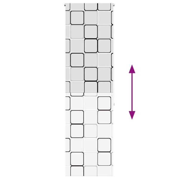 vidaXL Rullgardin för dusch 70x240 cm tyg bredd 66 cm
