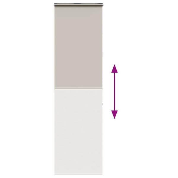 vidaXL Duschrullgardin med kassett 60x240 cm tyg bredd 56 cm