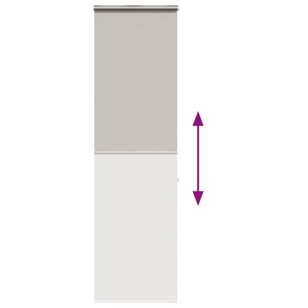 vidaXL Dusjrullgardin med kassett 80x240 cm Stoffbredde 76 cm