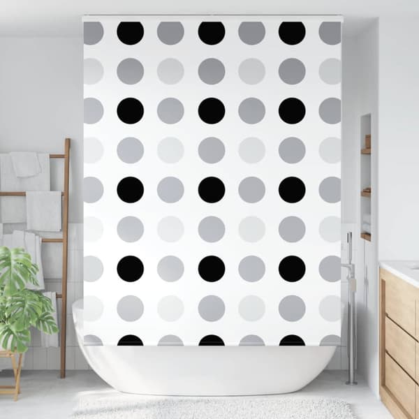 vidaXL Duschrullgardin med kassett 160x240 cm tygbredd 156 cm