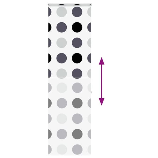 vidaXL Dusjrullgardin med kassett 80x240 cm Stoffbredde 76 cm