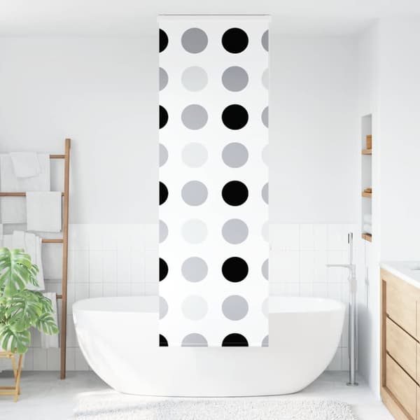 vidaXL Dusjrullgardin med kassett 80x240 cm Stoffbredde 76 cm