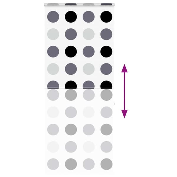 vidaXL Bruserullegardin med kassette 100x240 cm Stofbredde 96 cm