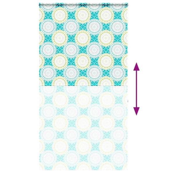 vidaXL Duschrullgardin med kassett 130x240 cm tyg bredd 126 cm