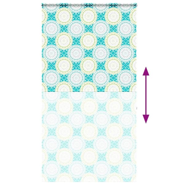 vidaXL Duschrullgardin med kassett 140x240 cm tyg bredd 136 cm
