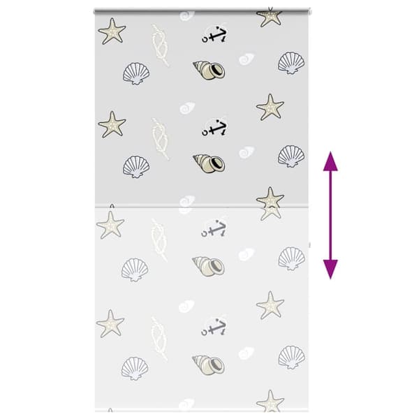 vidaXL Bruserullegardin med kassette 120x240 cm Stofbredde 116 cm