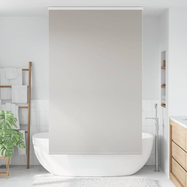vidaXL Duschrullgardin med kassett 140x240 cm tyg bredd 136 cm