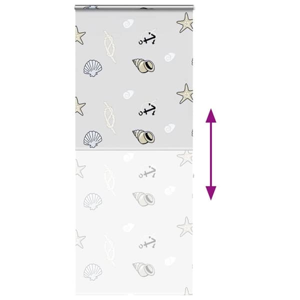 vidaXL Bruserullegardin med kassette 110x240 cm Stofbredde 106 cm