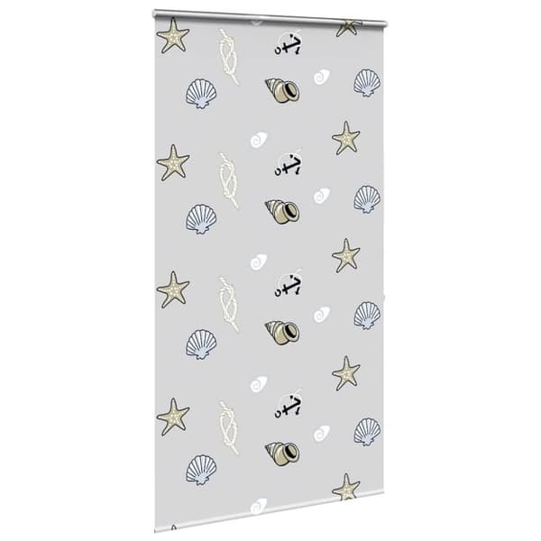 vidaXL Duschrullgardin med kassett 130x240 cm tyg bredd 126 cm