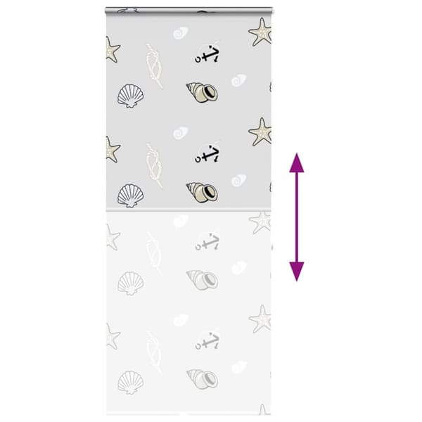 vidaXL Dusjrullgardin Cassonetto 100x240 cm Stoff Bredde 96 cm