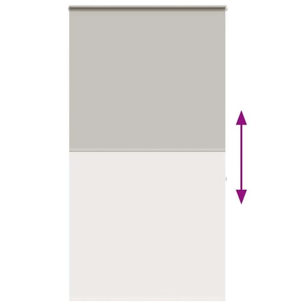 vidaXL Bruserullegardin med kassette 120x240 cm Stofbredde 116 cm