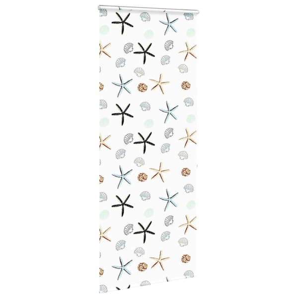 vidaXL Duschrullgardin med kassett 110x240 cm tyg bredd 106 cm