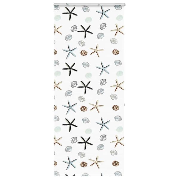 vidaXL Duschrullgardin med kassett 110x240 cm tyg bredd 106 cm