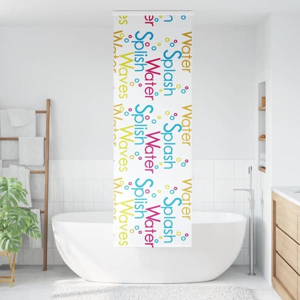 vidaXL Duschrullgardin med kassett 60x240 cm tyg bredd 56 cm