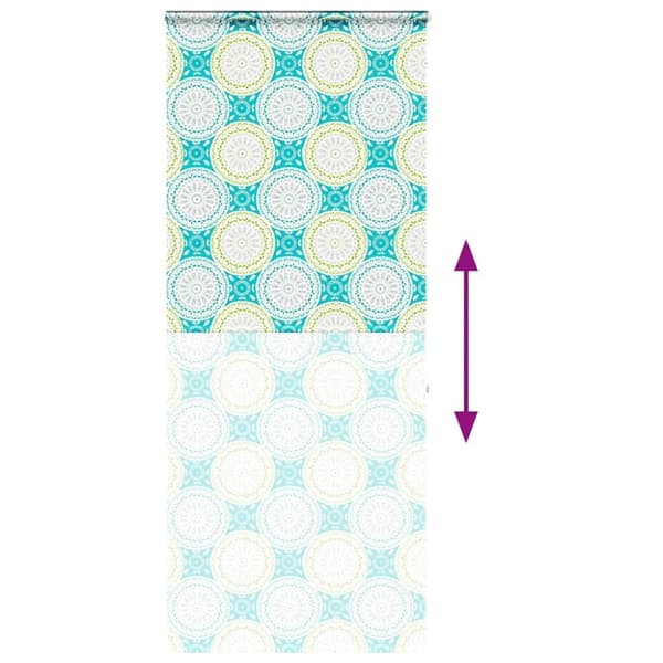 vidaXL Duschrullgardin med kassett 90x240 cm tyg bredd 86 cm