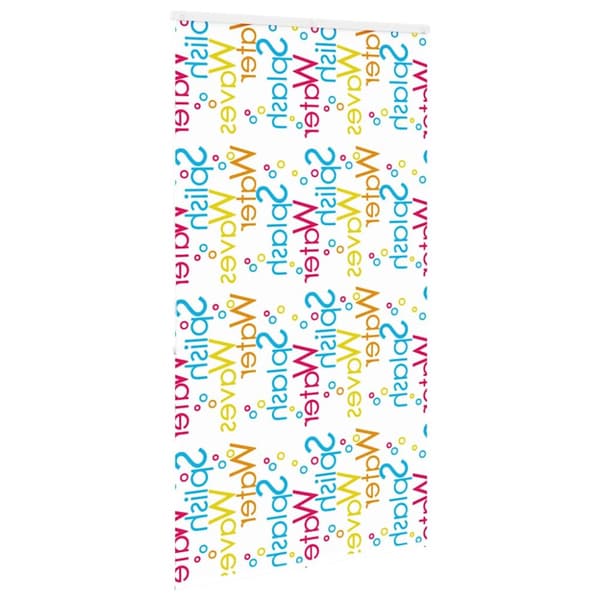 vidaXL Duschrullgardin med kassett 130x240 cm tyg bredd 126 cm