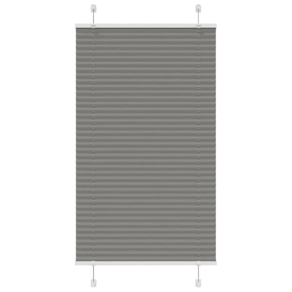 vidaXL plisségardin antrasitt 80x100 cm Stoff Bredde 79,4 cm Polyester