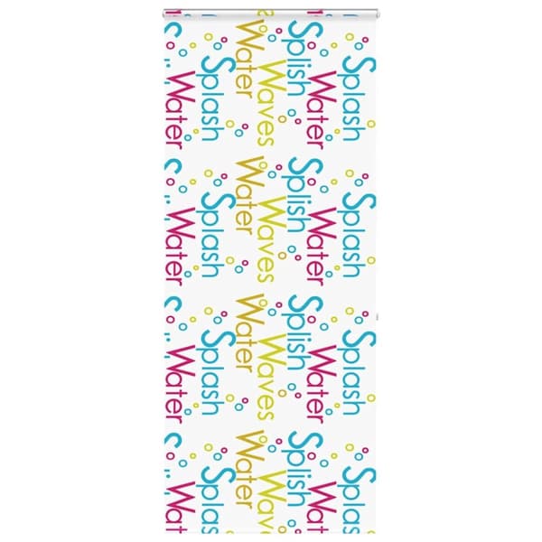 vidaXL Duschrullgardin med kassett 90x240 cm tyg bredd 86 cm