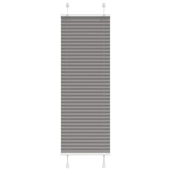 vidaXL Plisserad persienn antracit 50x100cm tyg bredd 49,4cm polyester