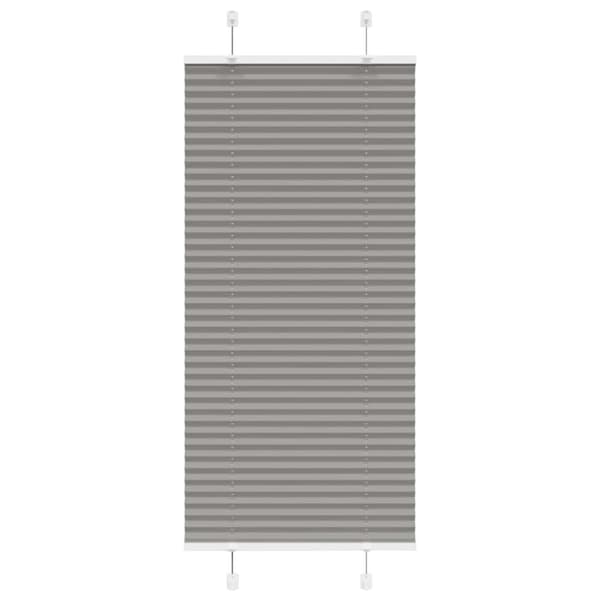 vidaXL plisségardin antrasitt 55x100 cm Stoff Bredde 54,4 cm Polyester