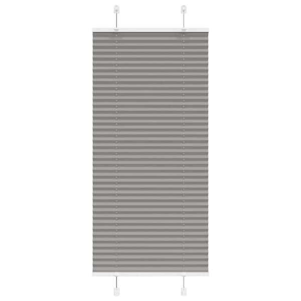 vidaXL plisségardin antrasitt 60x100 cm Stoff Bredde 59,4 cm Polyester