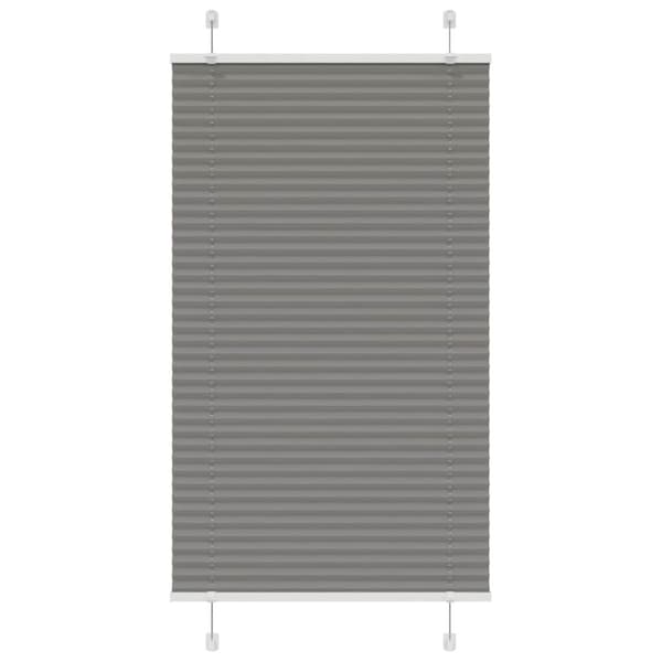 vidaXL Plisségardin Antracit 70x100 cm Stofbredde 69,4 cm Polyester