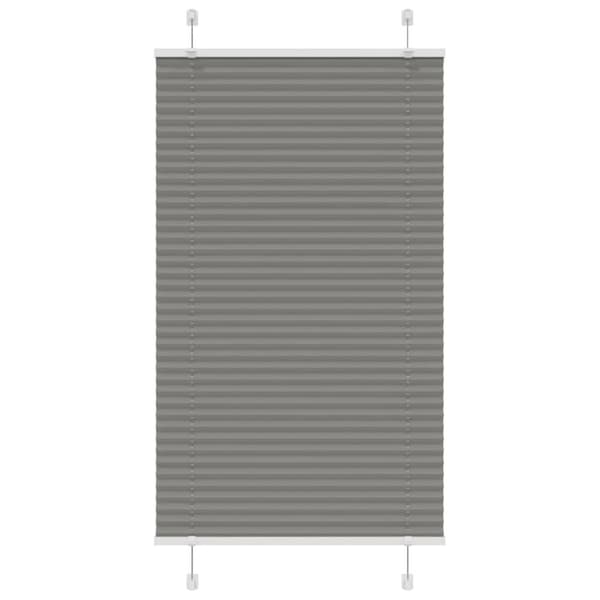 vidaXL plisségardin antrasitt 80x150 cm Stoff Bredde 79,4 cm Polyester