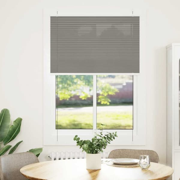 vidaXL plisségardin antrasitt 95x150 cm Stoff Bredde 94,4 cm Polyester