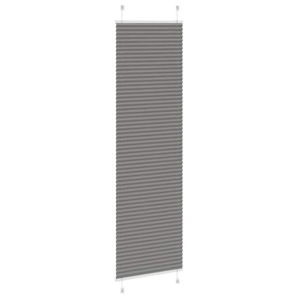 vidaXL plisségardin antrasitt 65x200 cm Stoff Bredde 64,4 cm Polyester
