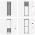 Miniatyrbilde 7 av 11: vidaXL plisségardin antrasitt 65x200 cm Stoff Bredde 64,4 cm Polyester