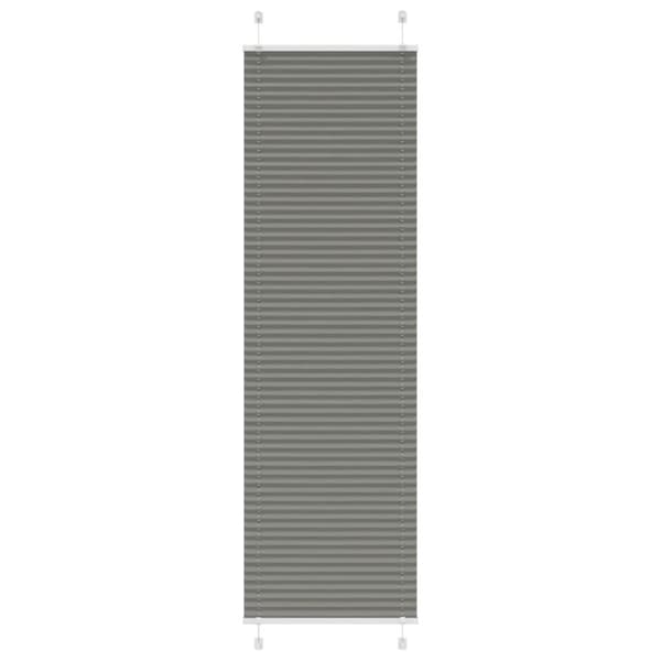 vidaXL plisségardin antrasitt 65x200 cm Stoff Bredde 64,4 cm Polyester