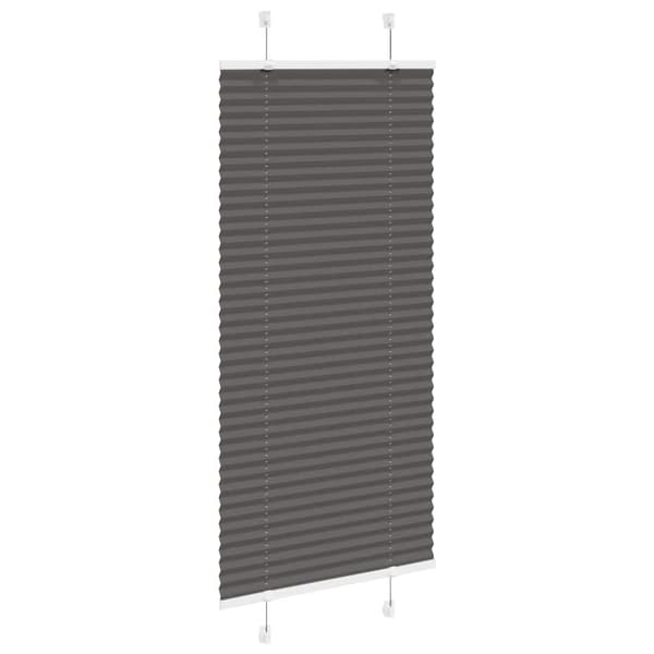 vidaXL plisségardin sort 60x100 cm Stoff Bredde 59,4 cm Polyester
