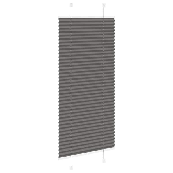 vidaXL plisségardin sort 60x100 cm Stoff Bredde 59,4 cm Polyester