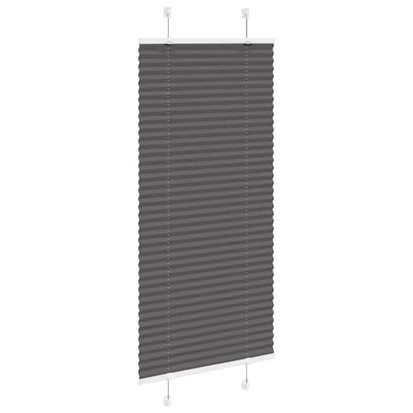 vidaXL Plisségardin Sort 55x100 cm Stofbredde 54,4 cm Polyester