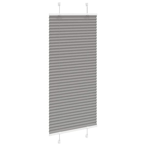 vidaXL Plisserad persienn antracit 60x150cm tyg bredd 59,4cm polyester