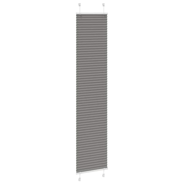 vidaXL Plisserad persienn antracit 40x200cm tyg bredd 39,4cm polyester